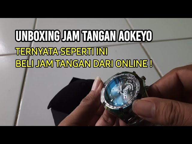 Unboxing Jam Tangan AOKEYO beli dari Online, dan cara memotong rantai jam tangan