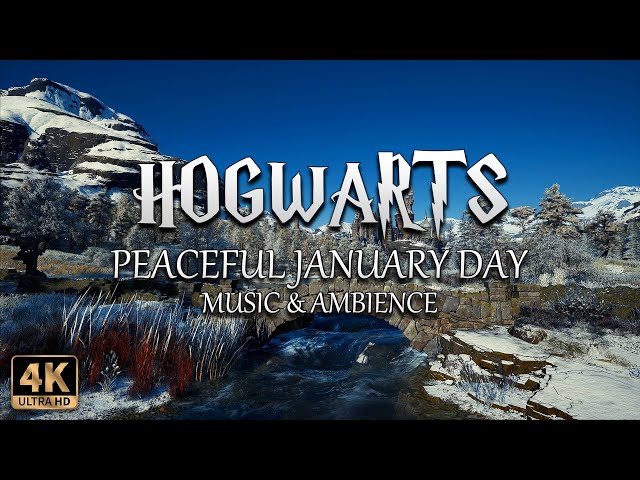 A Peaceful January Day at Hogwarts | 4K Harry Potter Music & Ambience