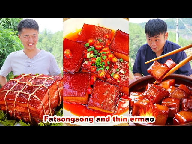 Ermao made spicy turkey noodles, it's too spicy! 🔥| Chinese food | songsong and ermao | mukbang