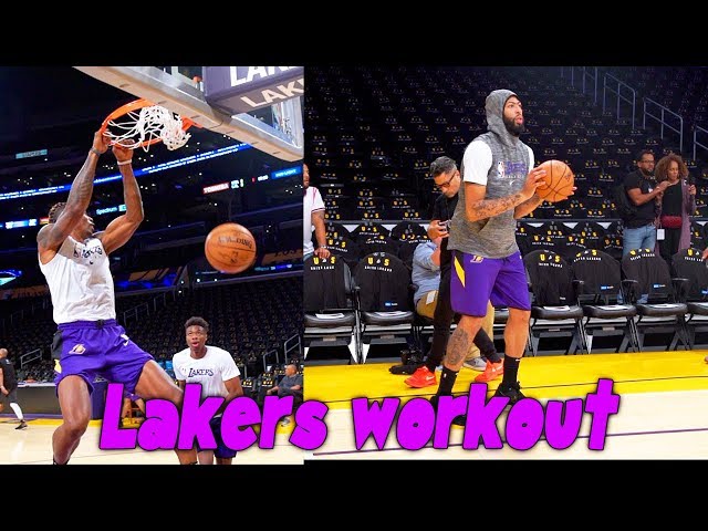 Lakers Workout Anthony Davis, Dwight Howard, Alex Caruso and More