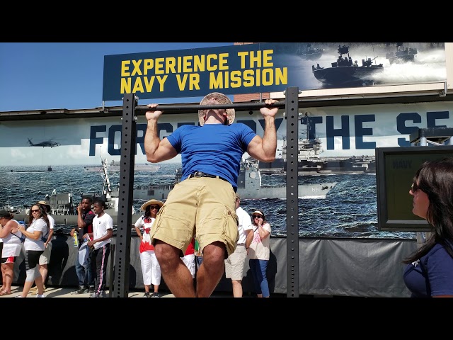 31 Navy pull-ups Tinker Airshow OKC 2019