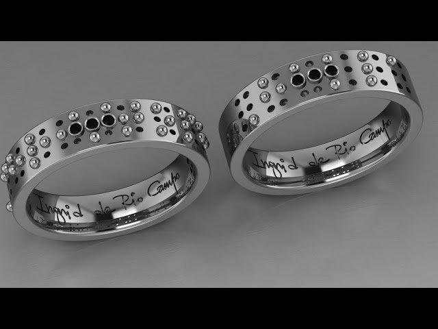 « Love is blind » wedding rings by Ingrid de Rio Campo.