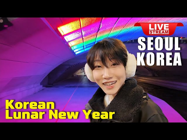 Live Korea Seoul 🇰🇷 2025 Korean Lunar new year ❤️ Seoul Jongno Night Walking Tour Korean Food Street