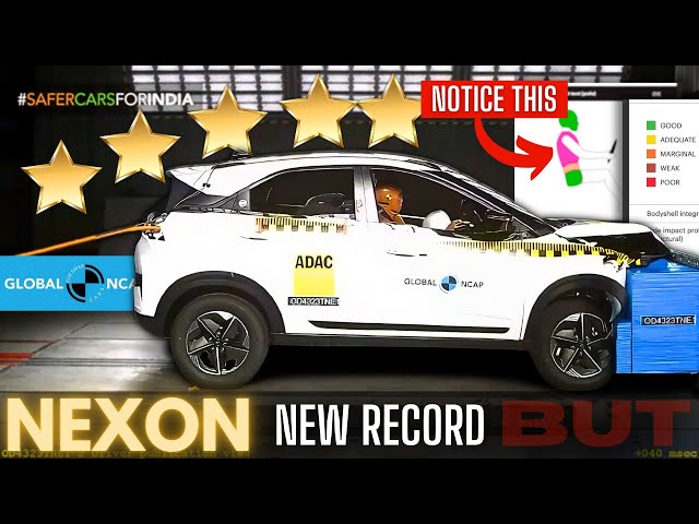 Tata Nexon 2024 Crash Test. Nexon Facelift Global NCAP Crash Test.