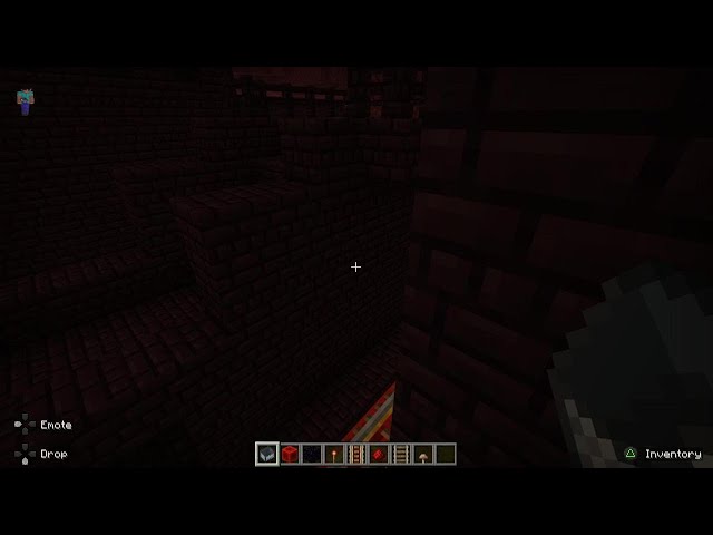 Minecraft nether coaster scene