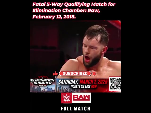 5 Way Qualifying Match for Elimination Chamber: Raw Suspense | #wwe #shorts