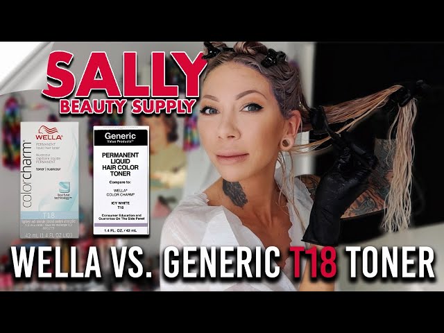 WELLA T18 vs. GENERIC T18 Toner from Sally Beauty Supply