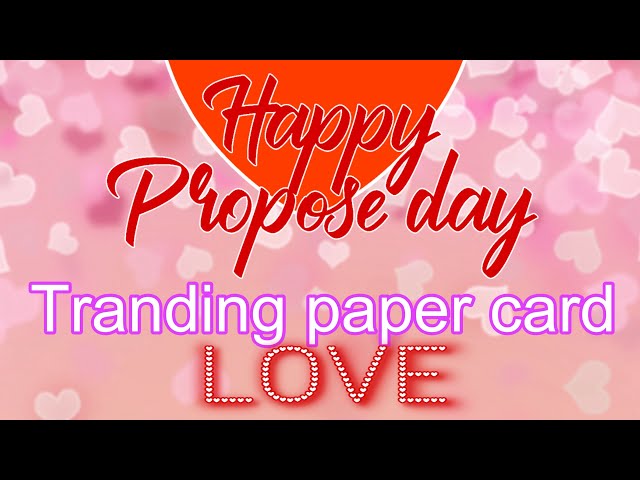 Propose day special ❤️paper card ideas so beautiful and very beautiful and very easy love card