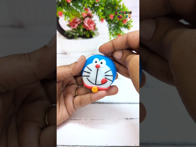 Experimenting On Viral Home Made Clay 💕🥰Cute Doremon Keychain  Making With Home Made Airdry Clay🫰🥰💃