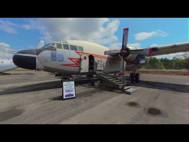 1953 Fairchild C-119G Flying Boxcar Tour at Hagerstown Aviation Museum 3D 180 VR