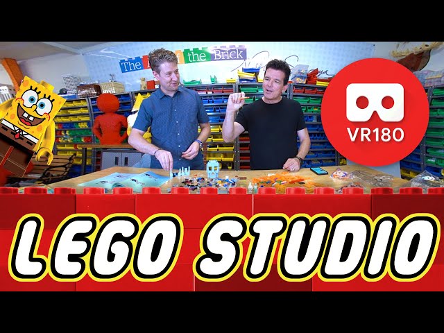 Insane LEGO Studio Tour in VR180 (+Spongebob Speed Build Challenge) | Butch Hartman