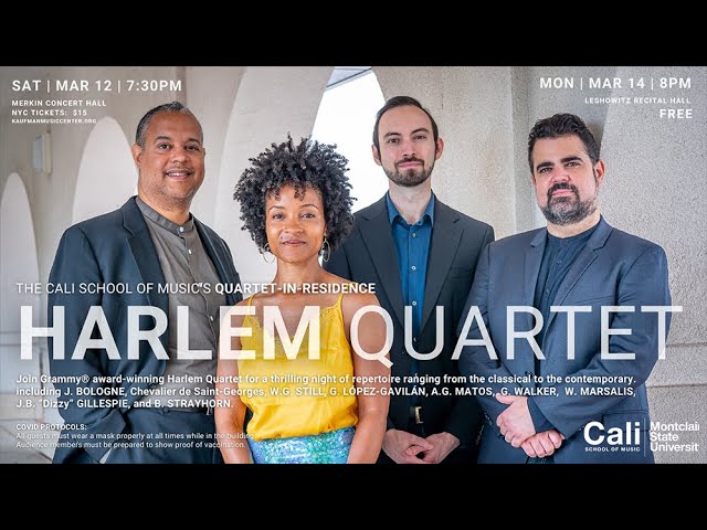 Quartet-in-Residence Harlem Quartet. Leshowitz Recital Hall VR 360