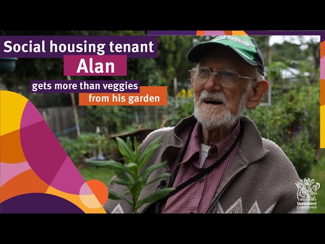 Social housing tenant Alan’s garden gives him more than veggies