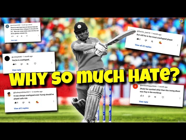 Why Dhoni gets so much hate? 🤔 | Reacting to some hate comments on my video about Dhoni #msdhoni