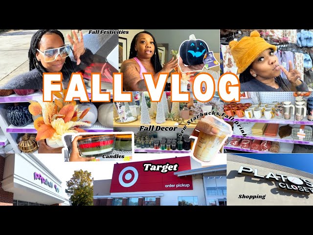 FALL🍂VLOG: Fall Shopping + Lashes & Brows + New Fall Drink + Fall Decor and more.