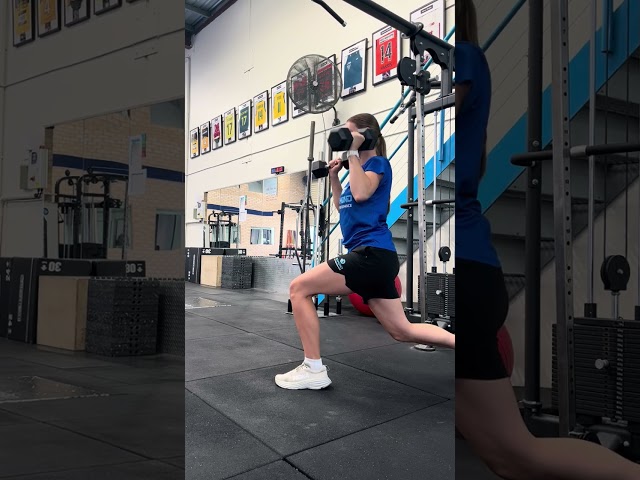 OVERHEAD PRESS - DB SPLIT STANCE