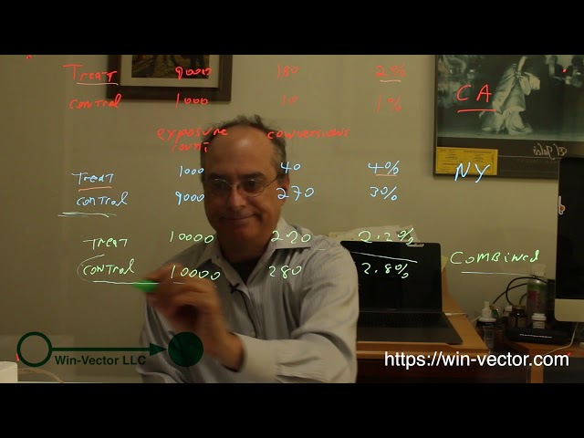 Simpson's Paradox A/B Testing Example