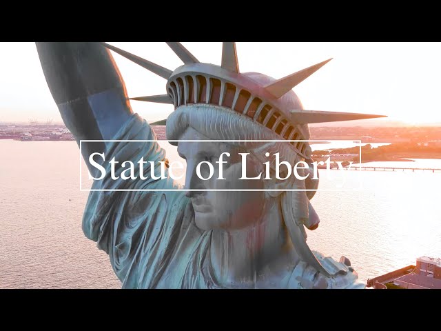 Statue Of Liberty 4k Drone