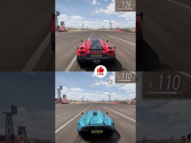 Koenigsegg Regera vs Koenigsegg Agera RS #shorts