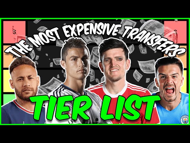 ⚽ The MOST EXPENSIVE TRANSFERS EVER ( Tier List ) ⚽