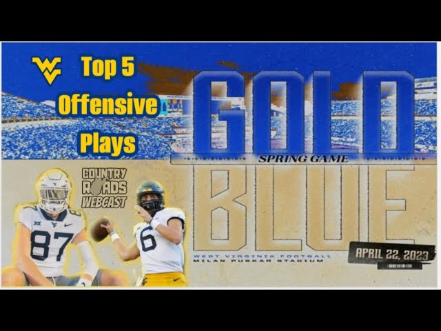 Top 5 Offensive Plays | WVU Gold-Blue Spring Game | 2023 West Virginia Football