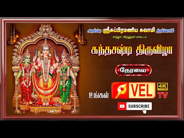 சாத்தூர் முருகன் கோயில் கந்த சஷ்டி திருவிழா நேரலை