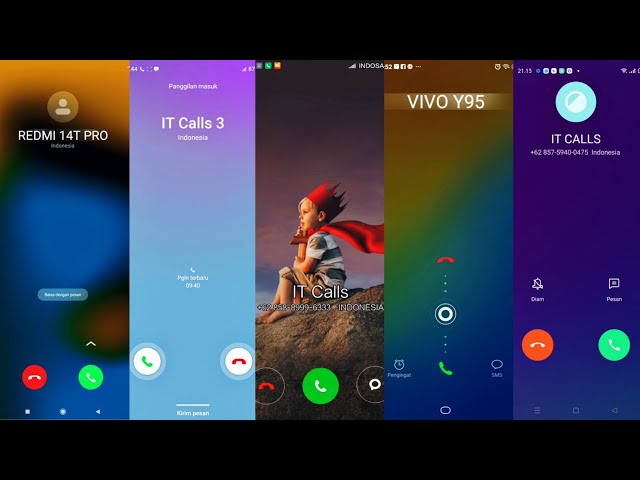 XIAOMI 14T PRO/ SAMSUNG A24/ XIAOMI CHILD/ VIVO Y95/ OPPO incoming calls