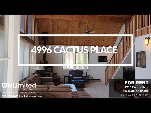 Prescott A-Frame Rental - 4996 Cactus Place