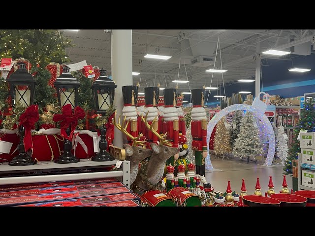 TRADITIONAL CHRISTMAS DECOR @ THE AT HOME STORE | STORE  WALKTHROUGH  #christmas2024