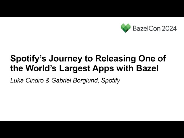 Spotify's Journey to Releasing One of the World's Largest Apps wit... Luka Cindro & Gabriel Borglund