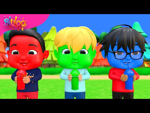 Color Finger Family | Three Little Kittens | BluLoo Nursery Rhymes & Kids Songs