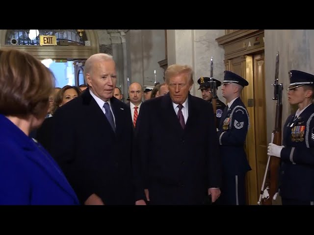 WATCH: Donald Trump, Joe Biden arrive at Capitol for Trump's inauguration as 47th president