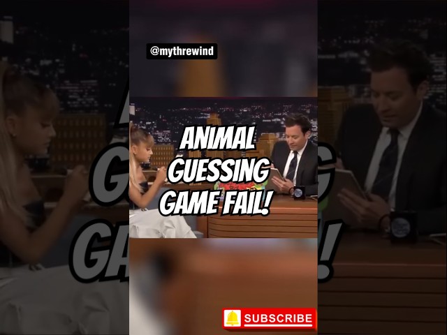 Guess the Animal (FAIL) 😂 | Jimmy Fallon & Ariana Grande