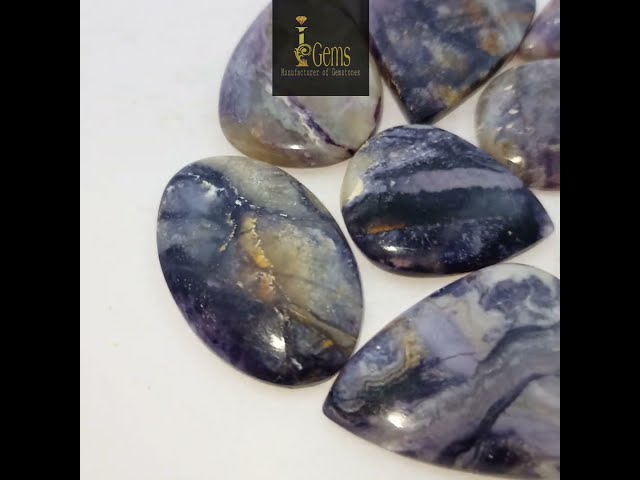 Natural Tiffany Stone Cabochon Gemstone, Aka Ice Cram Stone, Tiffany Jasper, Tiffany Fluorite Stone.