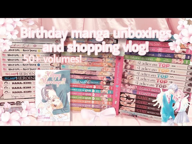 My Birthday Manga Unboxing’s and Shopping Vlog | January Manga Haul 50+ Volumes! |