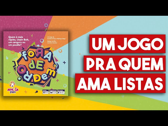 Como Jogar Fora de Ordem  |  ​⁠Adoleta Jogos