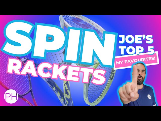 REVIEW: TOP 5 TENNIS RACKETS FOR SPIN 2024 | Tennis Coach | Racquet Review | PH Tennis