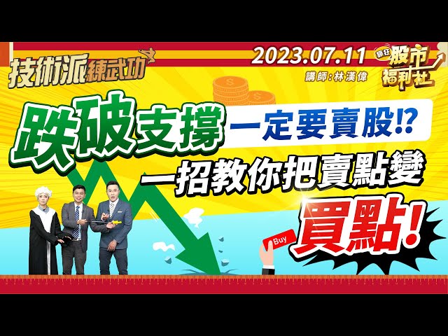 跌破支撐一定要賣股!?一招教你把賣點變買點!║林漢偉、何基鼎、楊育華║