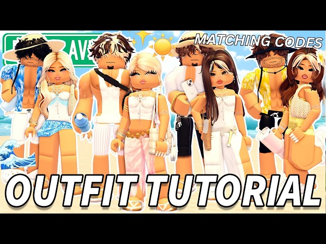 MATCHING *MOM & DAD SUMMER FAMILY* OUTFIT CODES TUTORIAL FOR BERRY AVENUE!