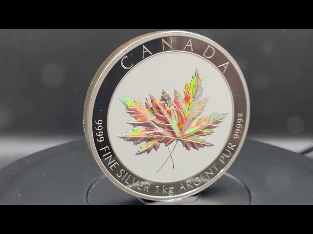 2015 RCM 1kg Silver Holographic Maple Forever Coin