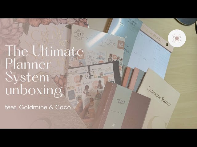 The Ultimate Planner System by Goldmine & Coco || Unboxing by Just Joia