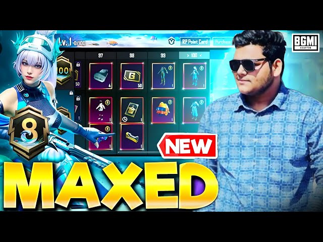 Maxing Out New A8 Royal Pass | A8 Royal Pass Maxing Out | New A8 Royal Pass Maxed out BGMI