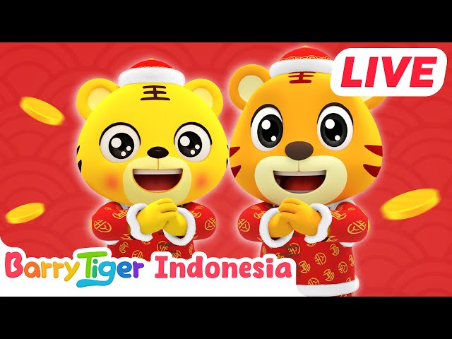 🔴LIVE  Lagu Hewan & Lagu Anak | Kartun & Video Anak | BarryTiger BabyTiger