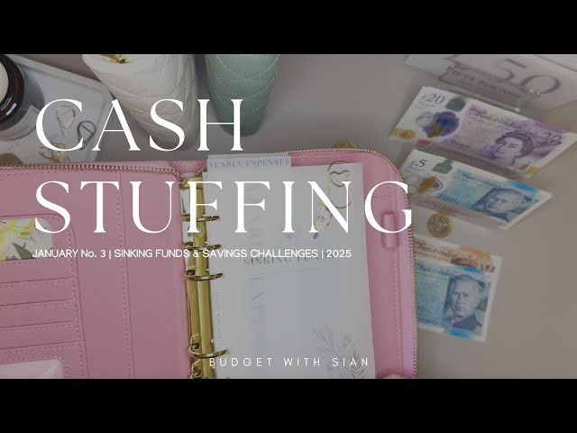 JAN No.3 2025 | £160 | CASH STUFFING UK | Low Income | Savings | Sinking Funds | UK Cash Budgeter