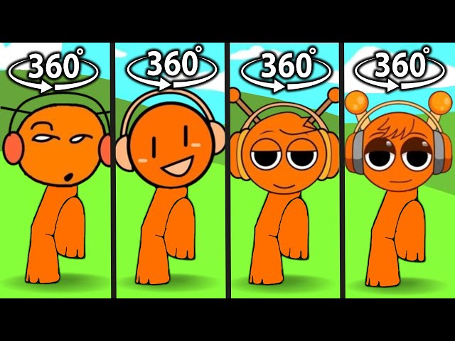 sprunki dance but Sprunked vs Sprinkle vs Retake vs Rejoyed | Incredibox Sprunki in 360º VR