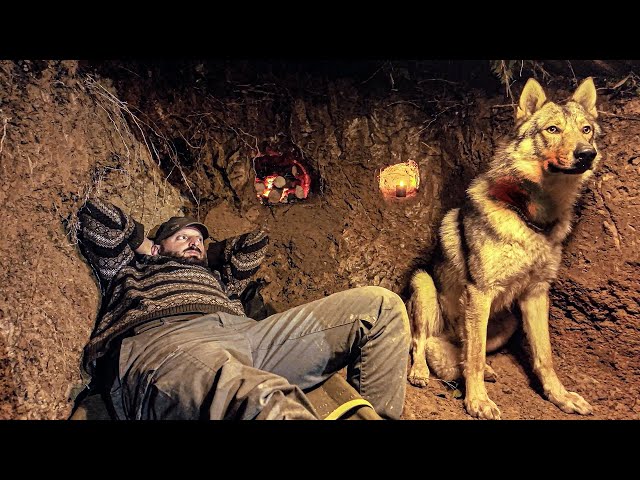 My Dog Came Back Bloody! Underground Survival Shelter Part 2 - DIY Water Purifier