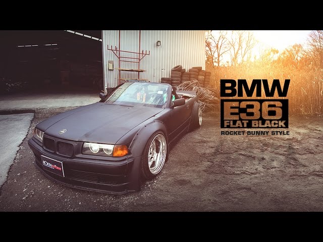 BMW E36 FLAT BLACK ROCKET BUNNY STYLE ที่โดดเด่นไม่เหมือนใคร  BY BoxzaRacing.com