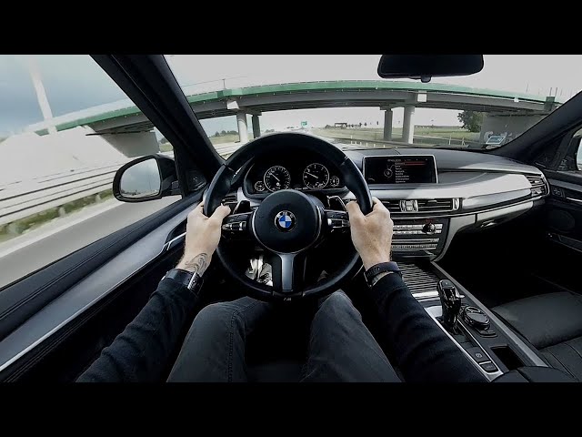 BMW X5 40D F15 M SPORT 313 KM | POV Onboard Drive 3D VR 180 4K