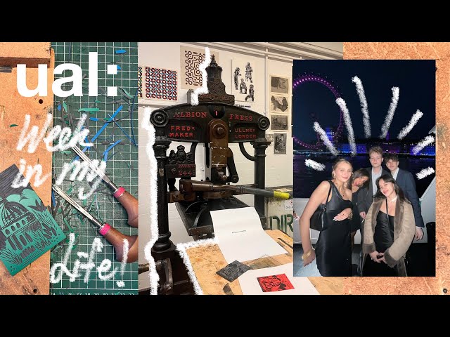 a week in my life at UAL LCC (graphic design student)