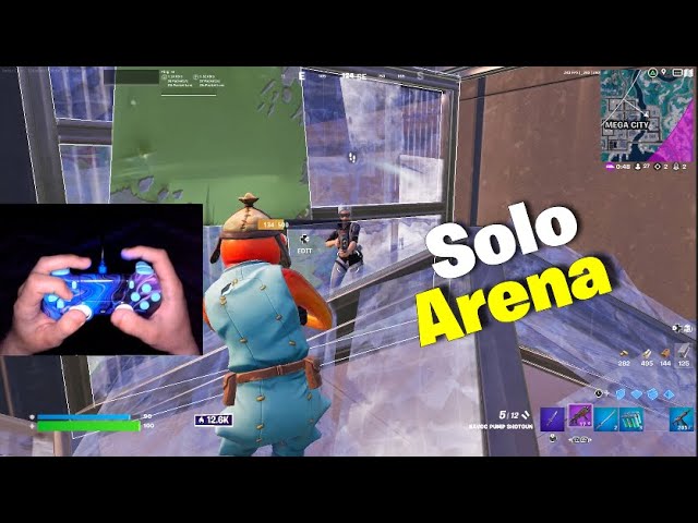 Solo Arena Win With A Custom Ps4 Controller Handcam! 12,000 Points (fortnite handcam gameplay!)